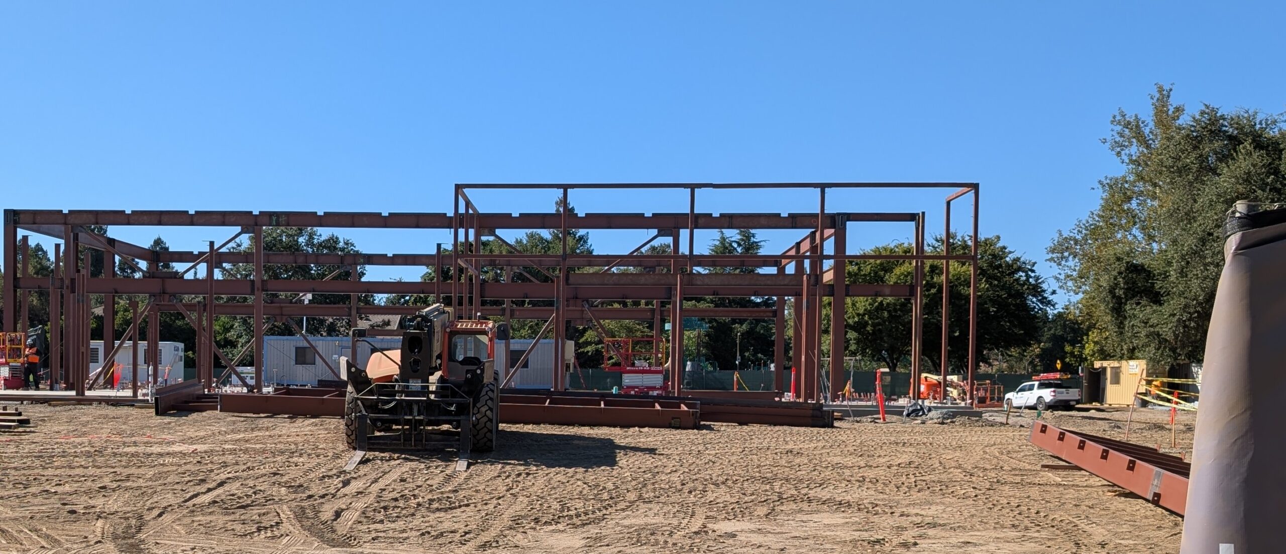 More steel work