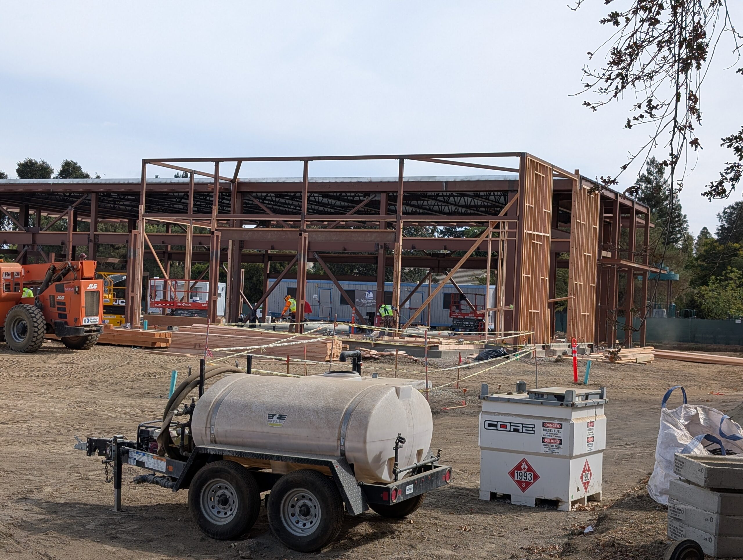 More library contruction progress
